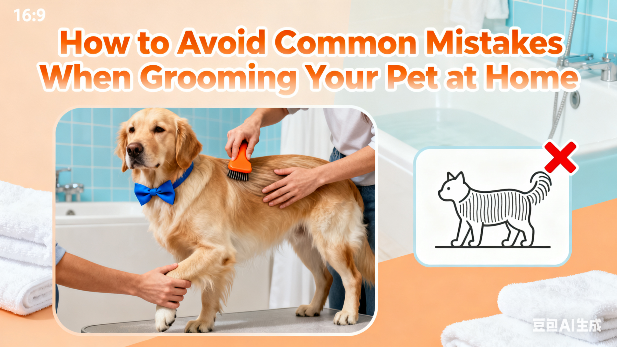 avoid common mistakes when grooming pet at home