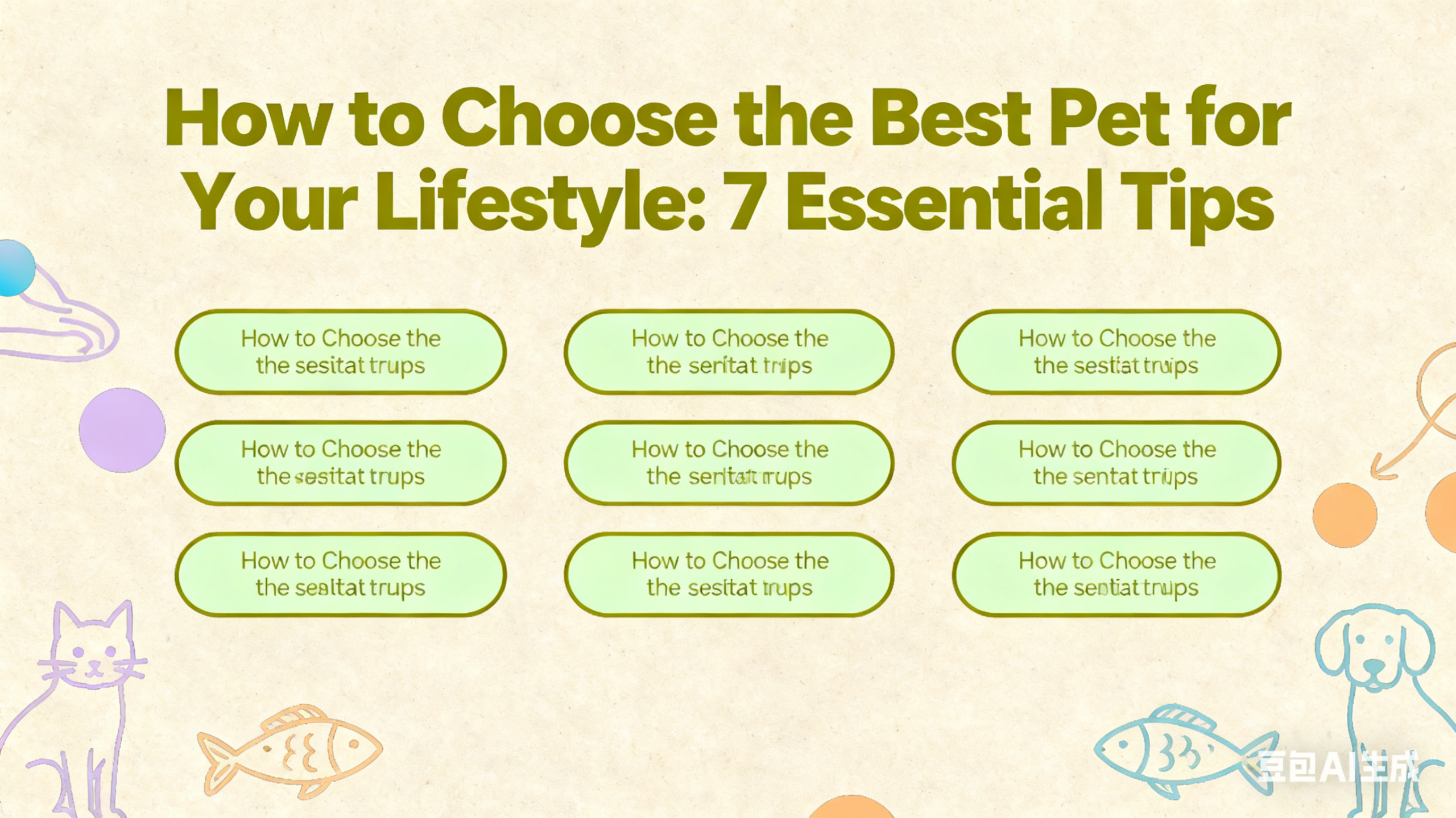 How to Choose the Best Pet for Your Lifestyle